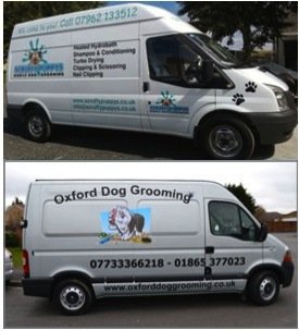 Branded Dog Grooming Vans
