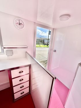 Custom pod with pink interior
