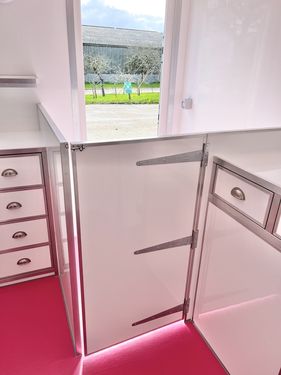 Custom pod with pink interior