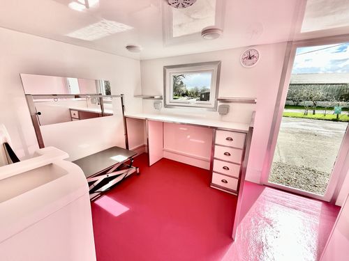 Custom pod with pink interior