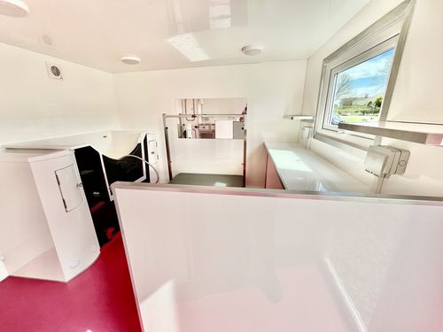 Custom pod with pink interior
