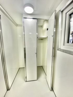 Large brown pod grey interior