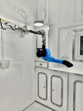 Large brown pod grey interior