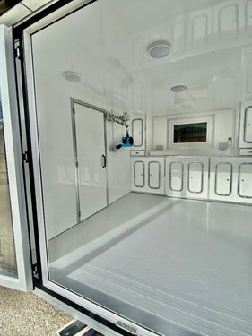 Large brown pod grey interior